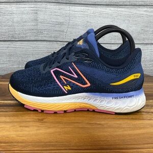 New Balance Navy and Yellow Athletic Shoes